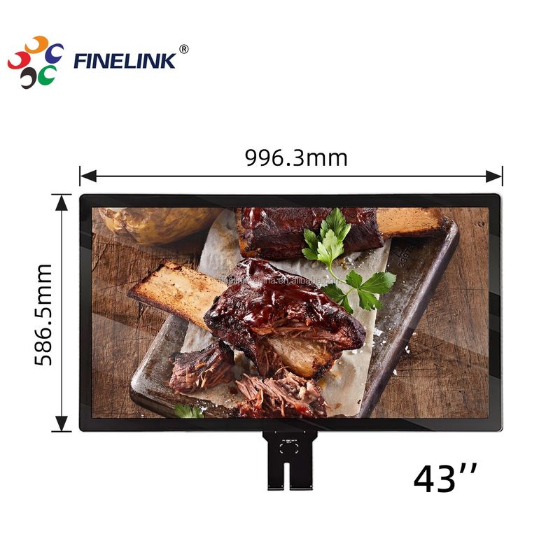 Большой 43 дюймовый сенсорный экран CTP для LCD торговой цифровой вывески