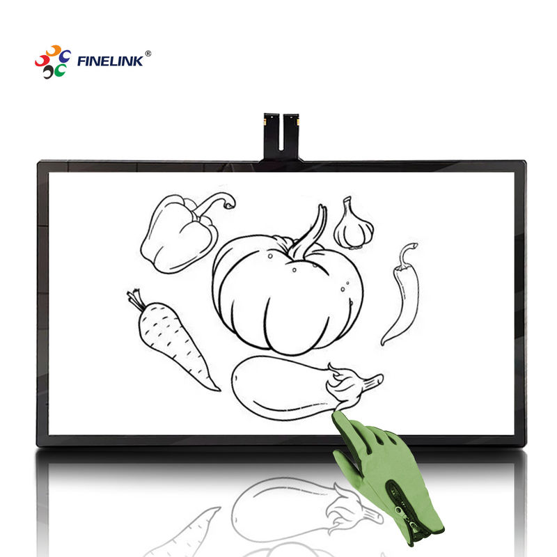 32-55 дюймовый LCD-панель FINELINK Touch Screen PCAP Черный емкостный образовательный сенсорный панель