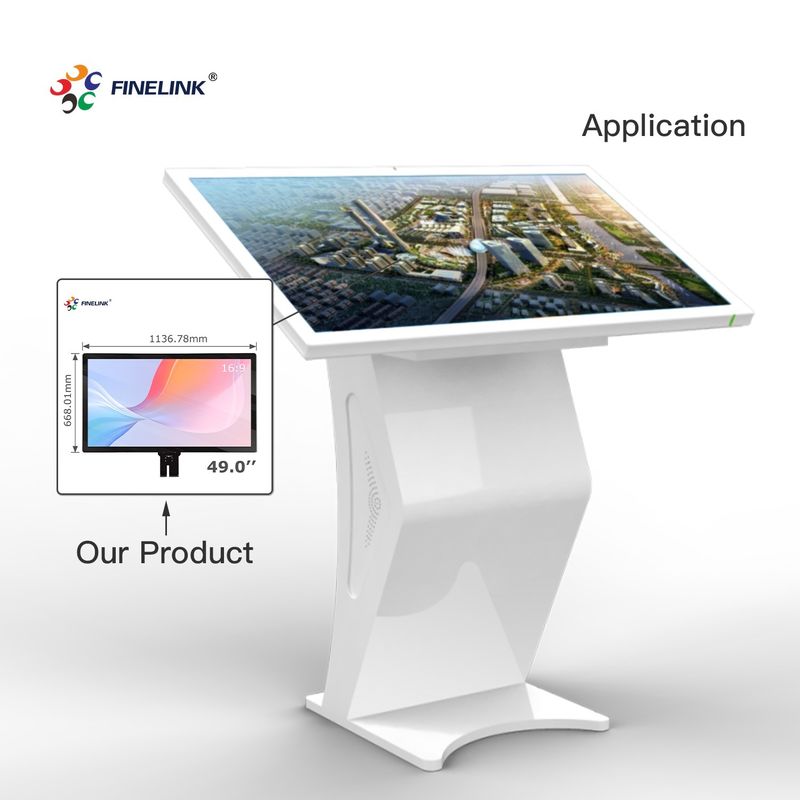 FINELINK OEM 32 43 49 55 65 75 86 дюймов Custom Touch Multi-touch USB/I2C/RS232 Интерфейс Большая сенсорная панель емкость