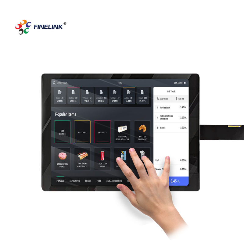 15 дюймовый порт USB EETI Проектированный емкостный сенсорный панель накладки Kit для многофункциональных