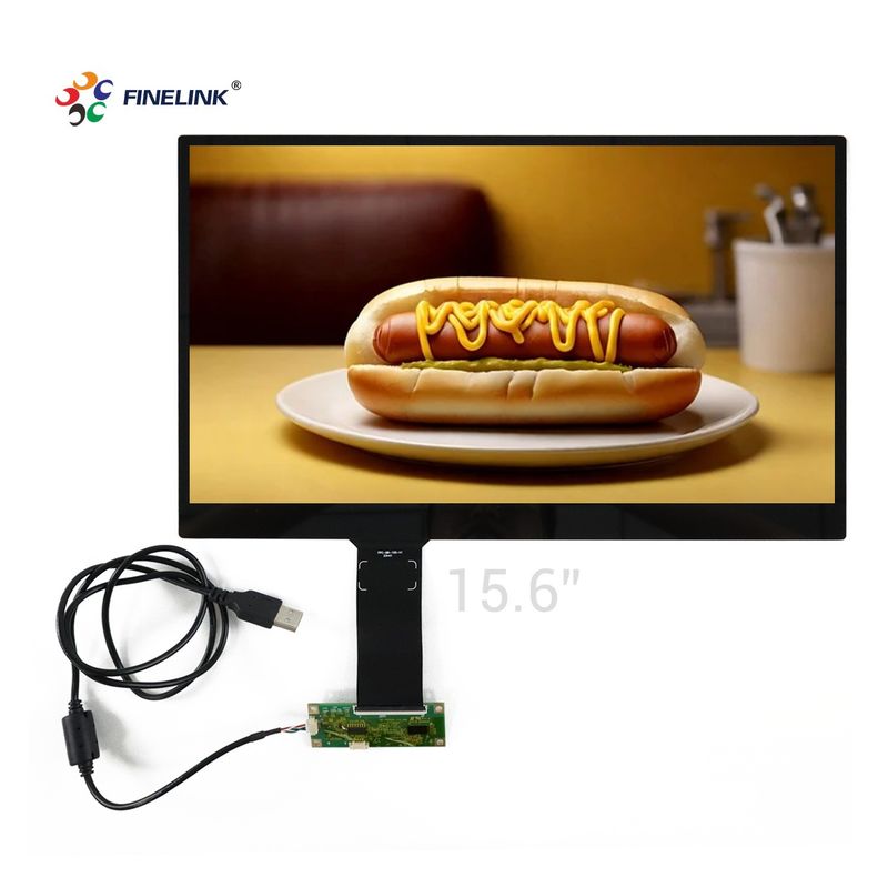 FINELINK OEM/ODM 15,6 дюйма настраиваемый PCAP сенсорный экран с 350cd/m2 яркость