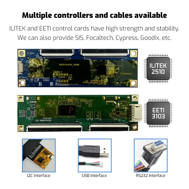 Размер 7 10.1 13.3 15.6 19 21.5 24 32 дюйма PCAP Touch Screen Overlay Kit с водонепроницаемым Multi-Touch для киоска