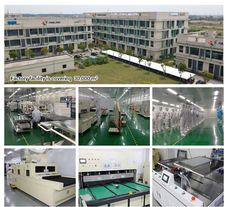 Стекло Стекло FPC IC Структура PCAP сенсорные панели 7-55 дюймов для промышленных применений